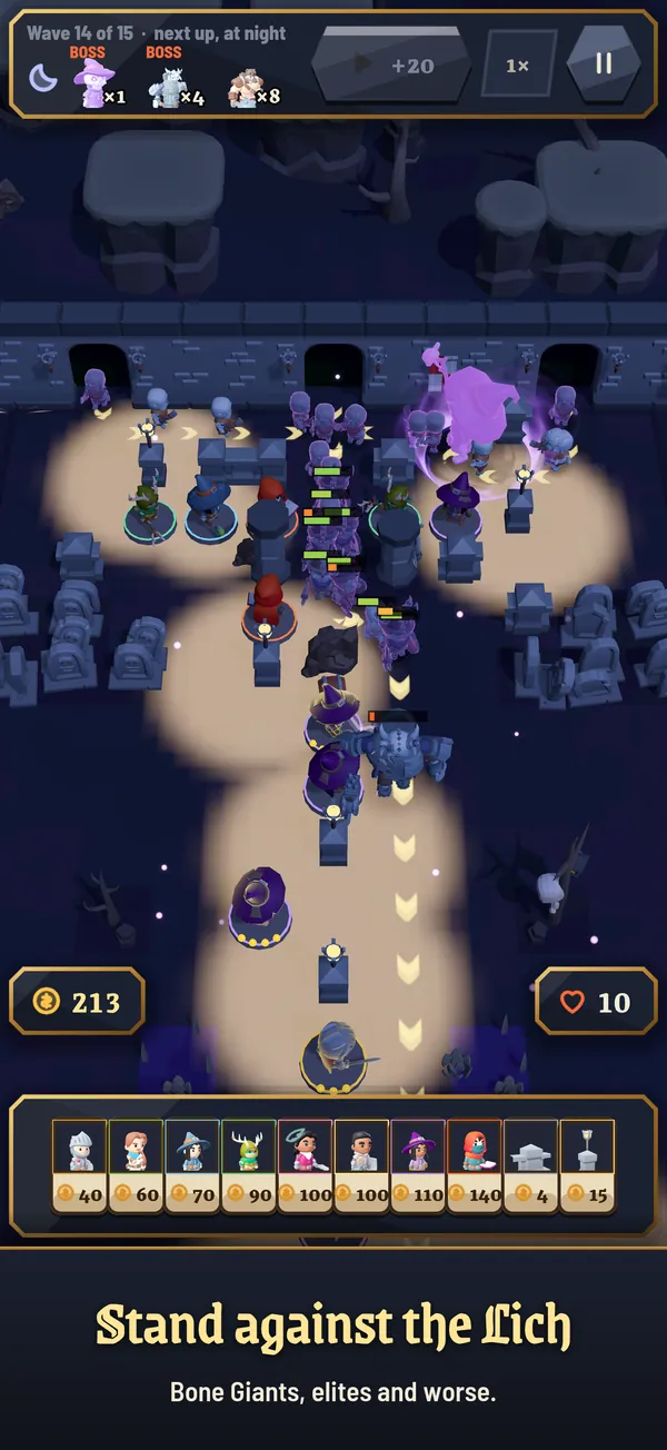 The Lich and a crowd of foes walking into a Fireball at night